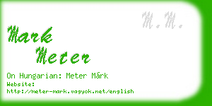mark meter business card